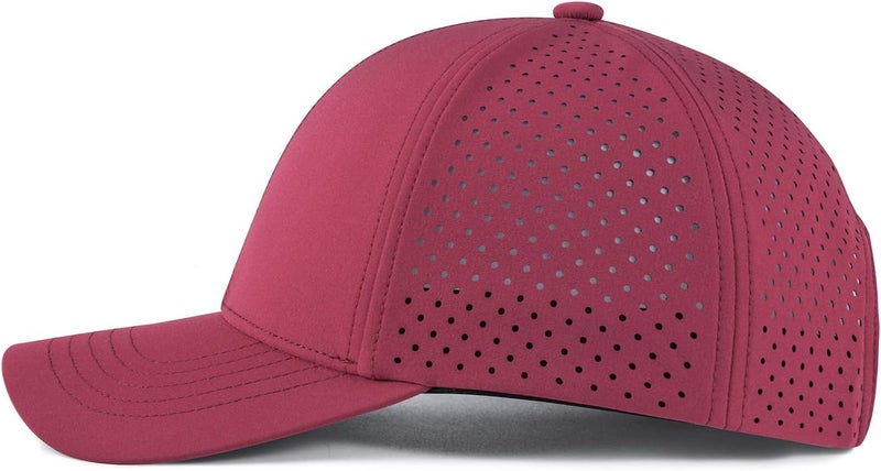 VOBOOM Men Quick Dry Baseball Cap Laser Cut Mesh Ball Curved Brim Snapback Hat - Image 2